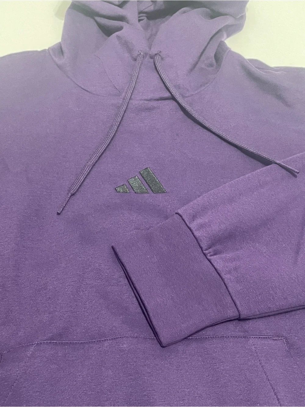 adidas Men's Crewneck Hoodie in Deep Purple